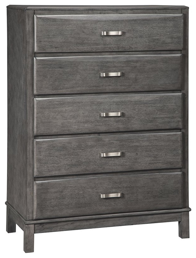 Ashley Furniture Caitbrook 5 Drawer Chest in Gray