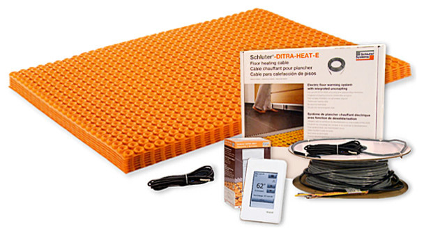 DITRA-HEAT Kit, 21 Sq. ft. With Non-Programmable Thermostat, 120V