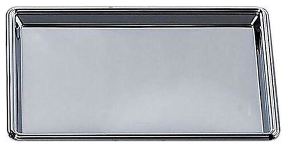 Elegance Nickel Plated Stainless Steel Rectangular Tray Transitional