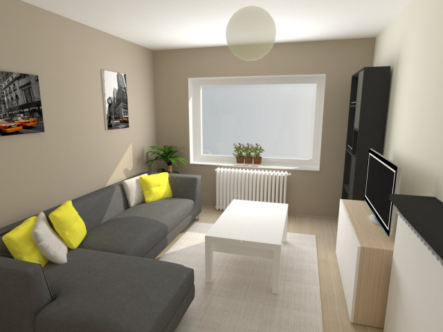 R&eacute;novation partielle &agrave; petit budget d'un appartement // Saint Etienne traditional-living-room
