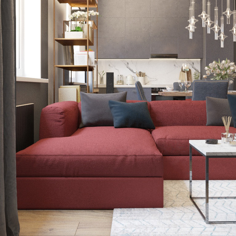 Студия в современном классическом стиле