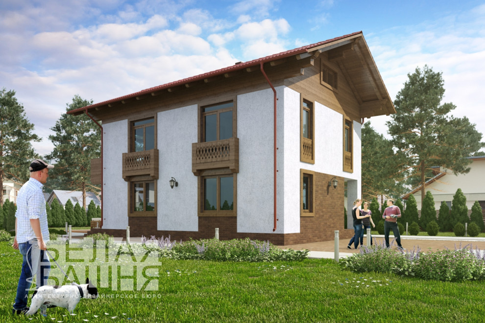 Каркасный жилой дом общей площадью 120 кв.м.