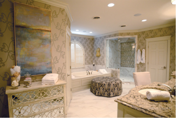 Inspiration for a transitional master bathroom remodel