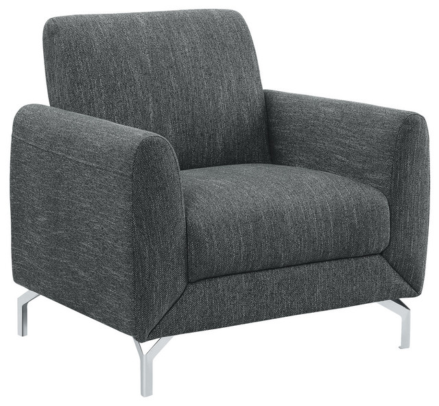 Marille Accent Chair, Dark Gray color Contemporary Armchairs And