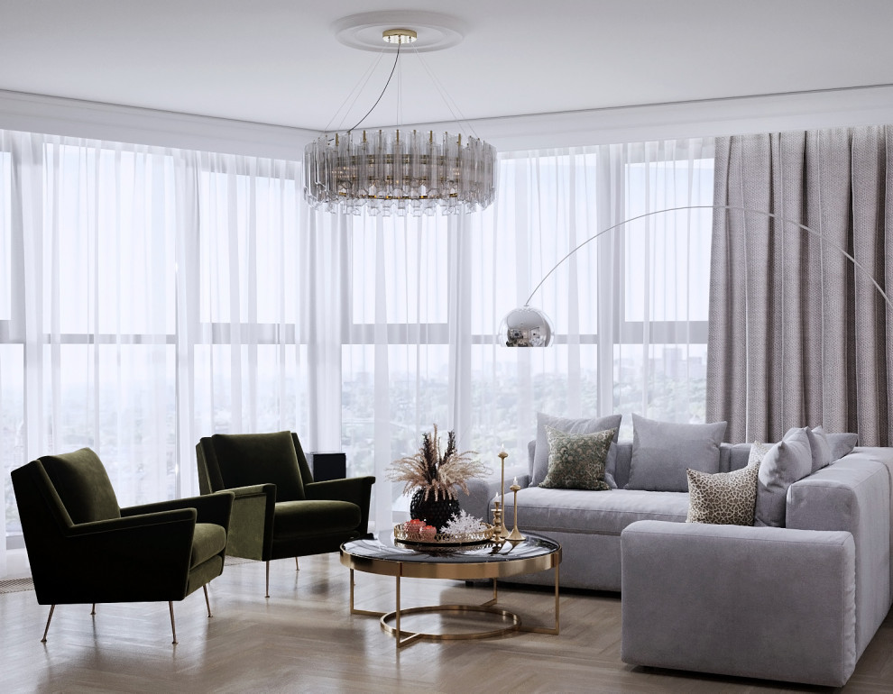 Квартира в ЖК “Leningrad”, который был выполнен для молодой пары.