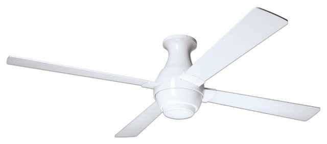 Modern Fan Company Gusto Hugger Gloss White 56" Ceiling Fan + Wall Control