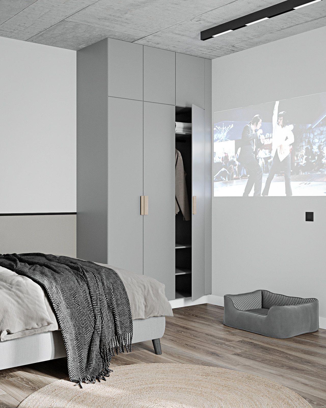 Однокомнатная квартира для молодой пары с собакой в ЖК Европейский