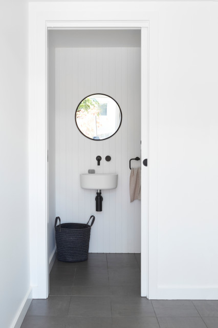 Queens Pde House contemporary-powder-room