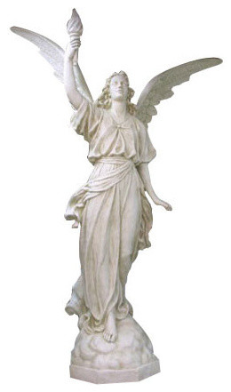 Angel Of Light-Right Only 10' Garden Angel Statue - Traditional ...