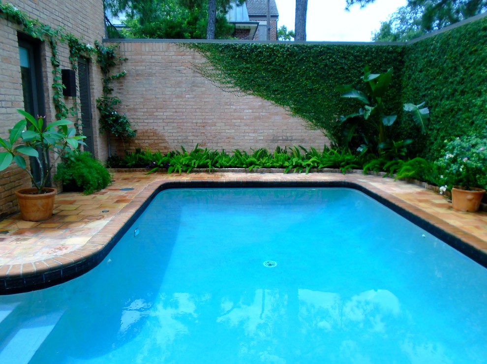 Example of an eclectic pool design in Houston