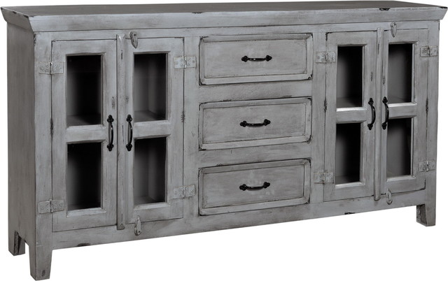 4-Door 3-Drawer Credenza