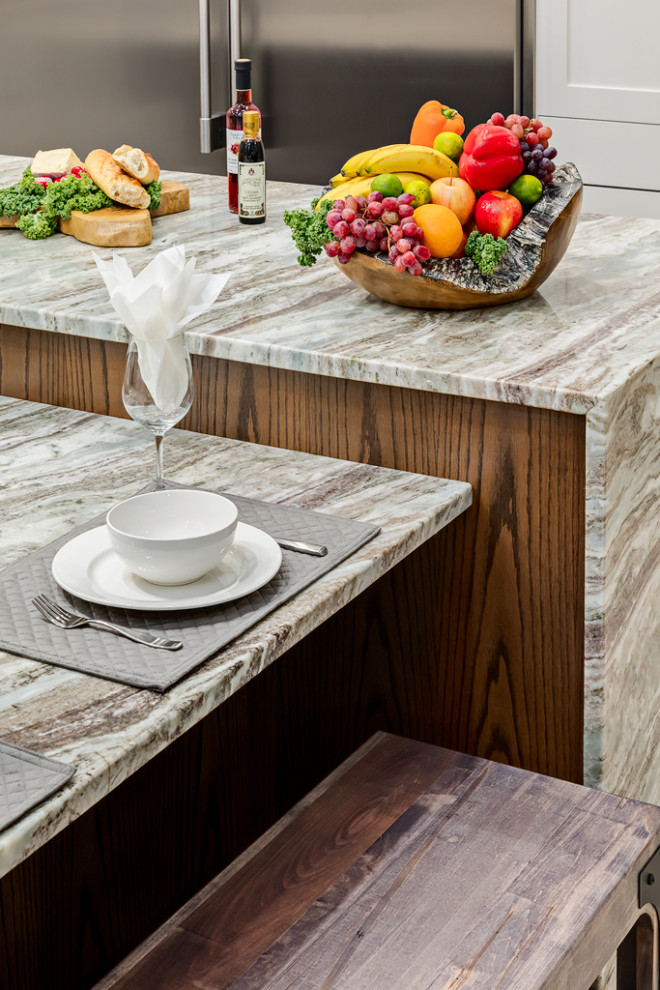 Transitional kitchen photo in Calgary