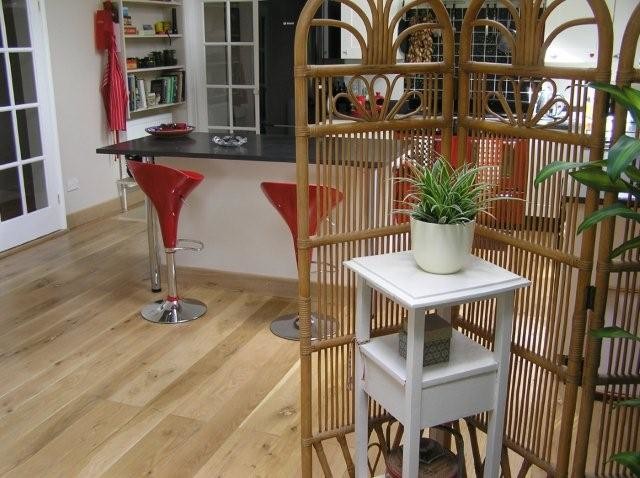 Rustic Solid Oak Flooring eklektisk-koek