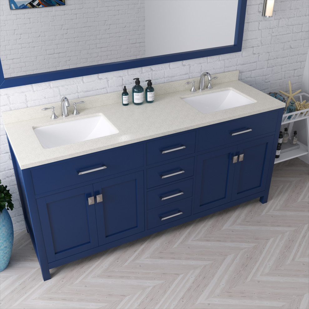 French Blue Vanities Bathroom Orange County by Virtu USA Houzz