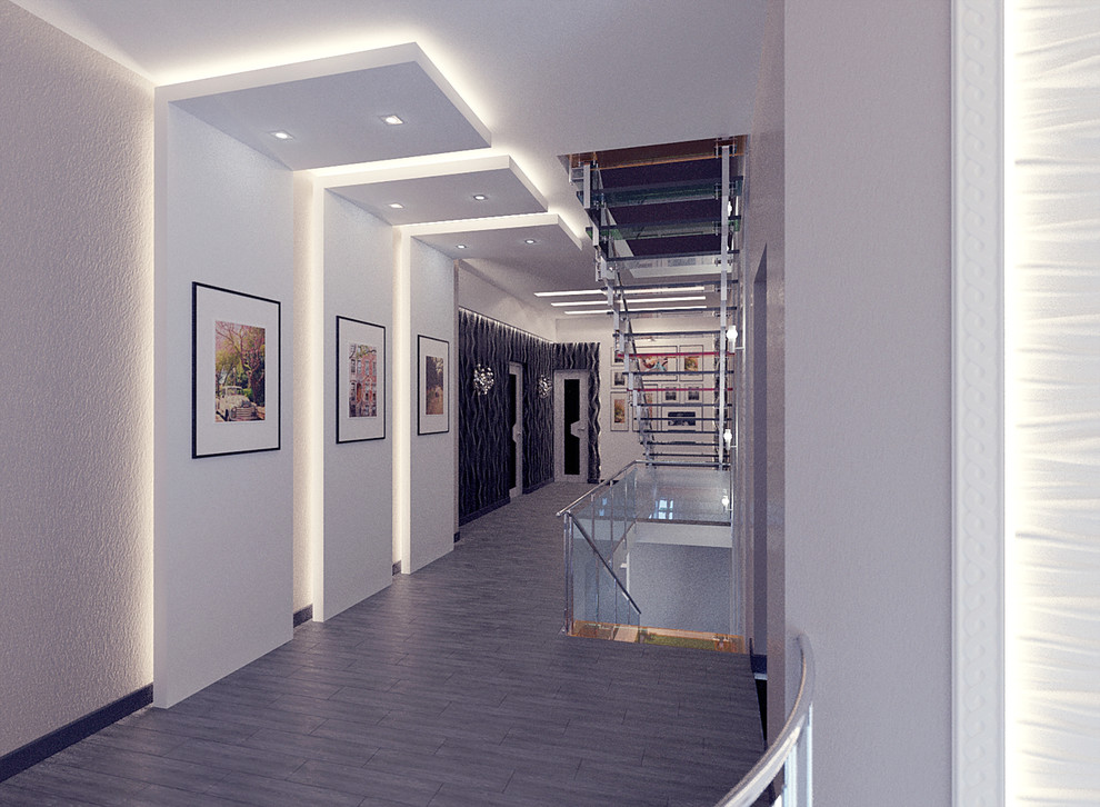 3-х этажный коттедж с интересной круглой планировкой