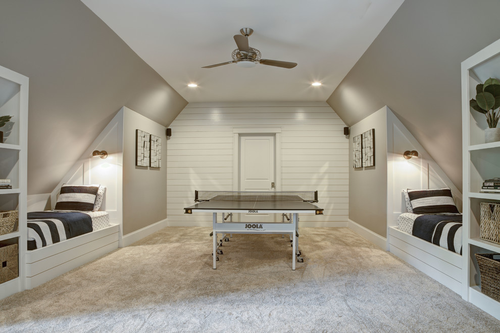Inspiration for a transitional home design remodel in Charlotte