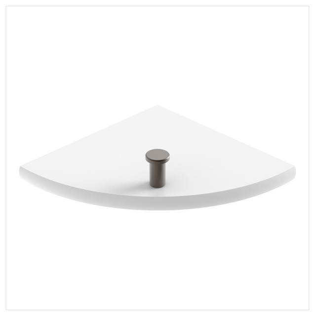 Boundless Series Acrylic Solid Surface Small Shower Corner Shelves