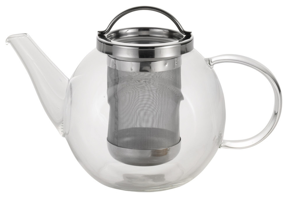 BonJour Coffee and Tea 35 Oz. Harmony Glass Teapot Contemporary