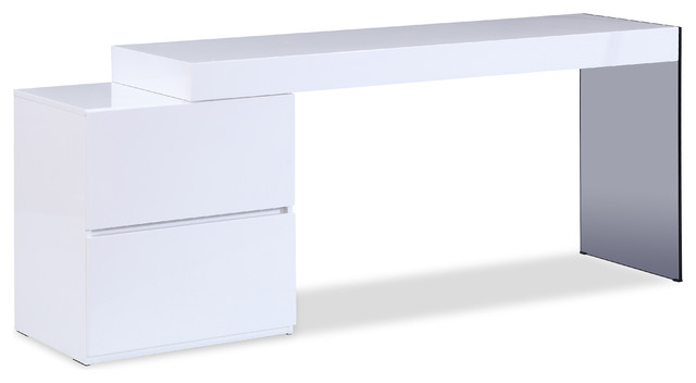 J M Furniture Mia Modern Office Desk Reviews Houzz Mia Modern Office Desk Desks And Hutches