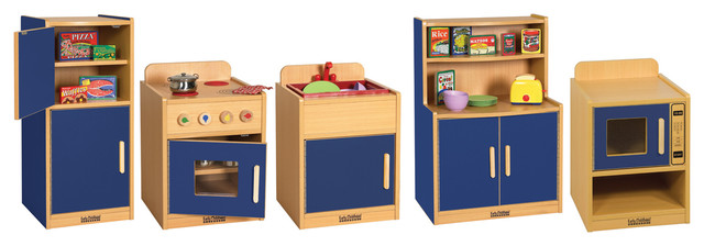 Blue Wooden Play Kitchen ecr4kids colorful essentials five piece play kitchen 5 pc set Blue Wooden Play Kitchen ecr4kids colorful essentials five piece play kitchen 5 pc set