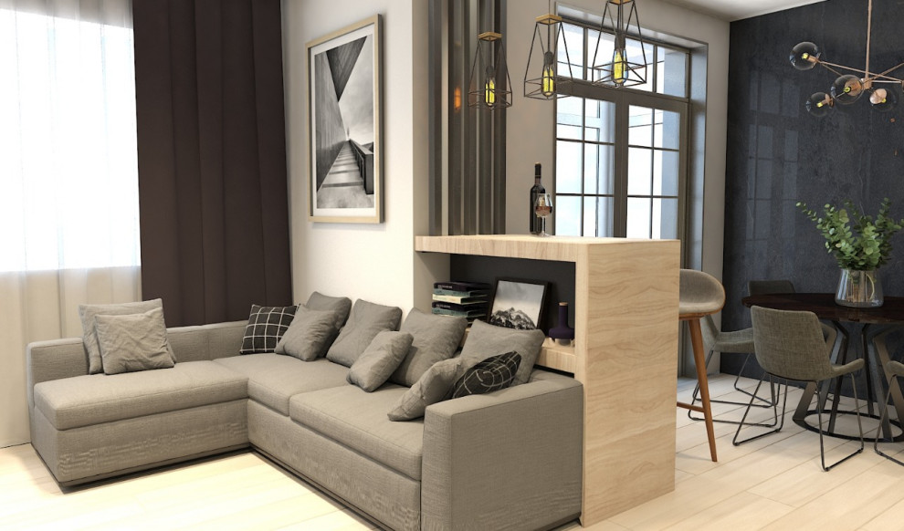 Дизайн проект в стиле  Хай тек  96 кв.м