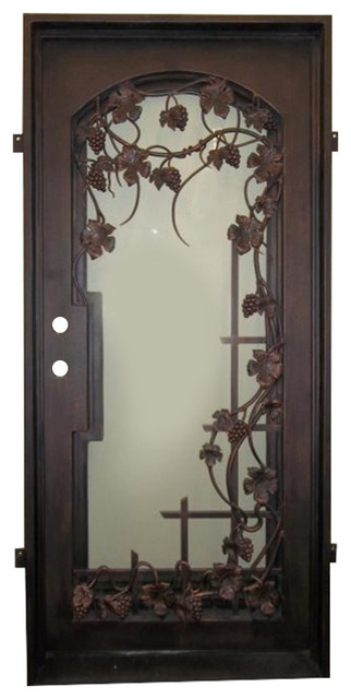 Shoptagr Vino Iron Door 37 X81 Square Top Clear Glass Right