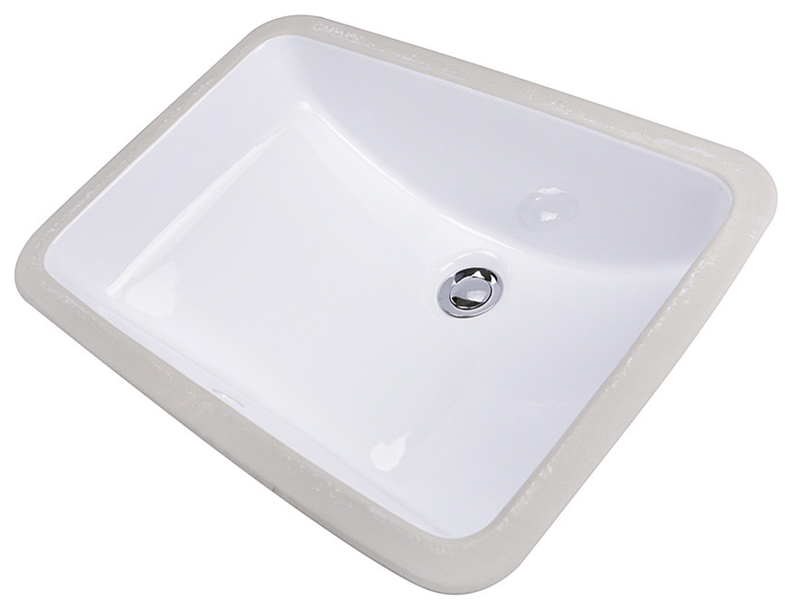 18-3/4” x 12-5/8” Rectangular Lavatory Undermount Bathroom Ceramic Sink US STOCK 
