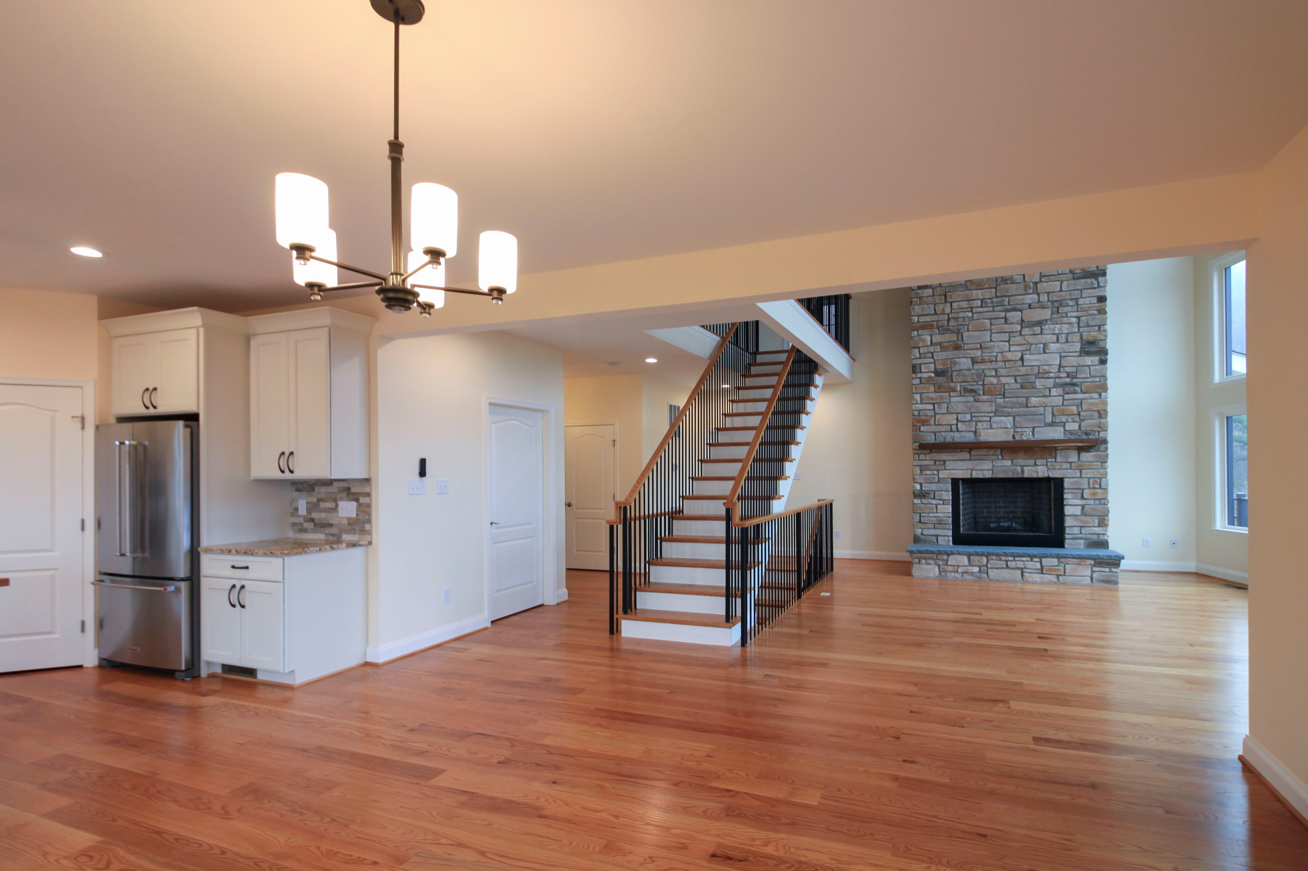 97_Airy Straight-Floating Staircase in Transitional-Mountain Home, Luray, VA 228