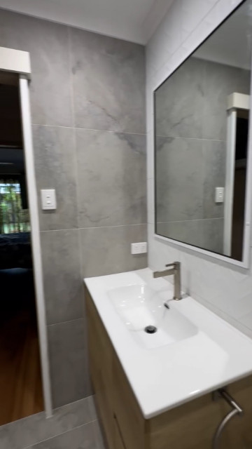 Blacks Beach Ensuite contemporary-powder-room