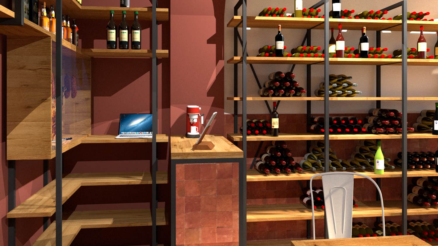 Une cave à vin indus - PROJET