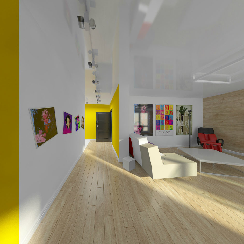 Квартира в стиле поп-арт и лофт