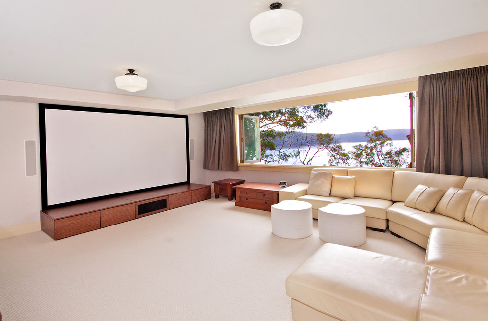 This is an example of a home theatre in Sydney.