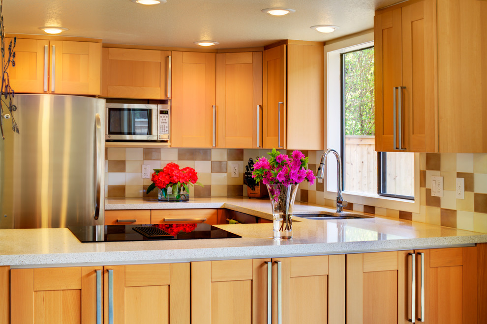 Inspiration for a transitional kitchen remodel in Seattle