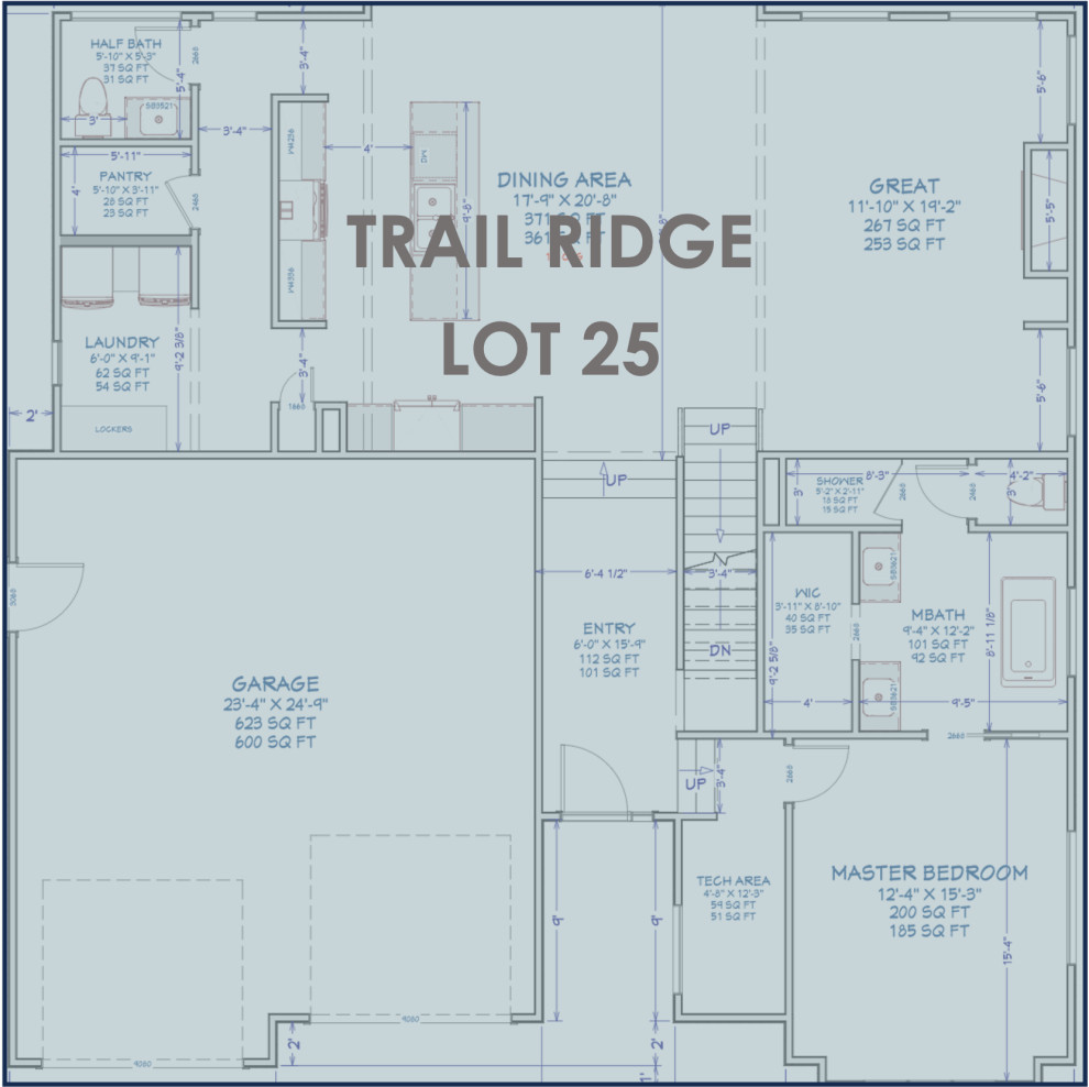 TRAIL RIDGE SUBDIVISION - 38 LOTS