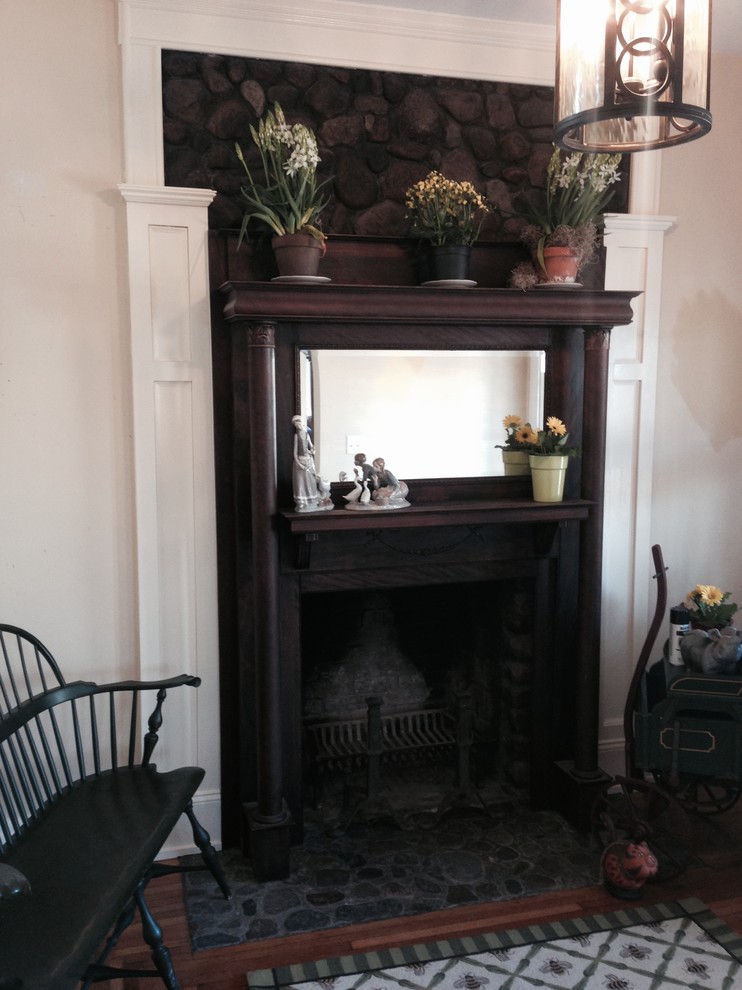 Fireplace Makeover Traditional Cincinnati by OnSight Construction