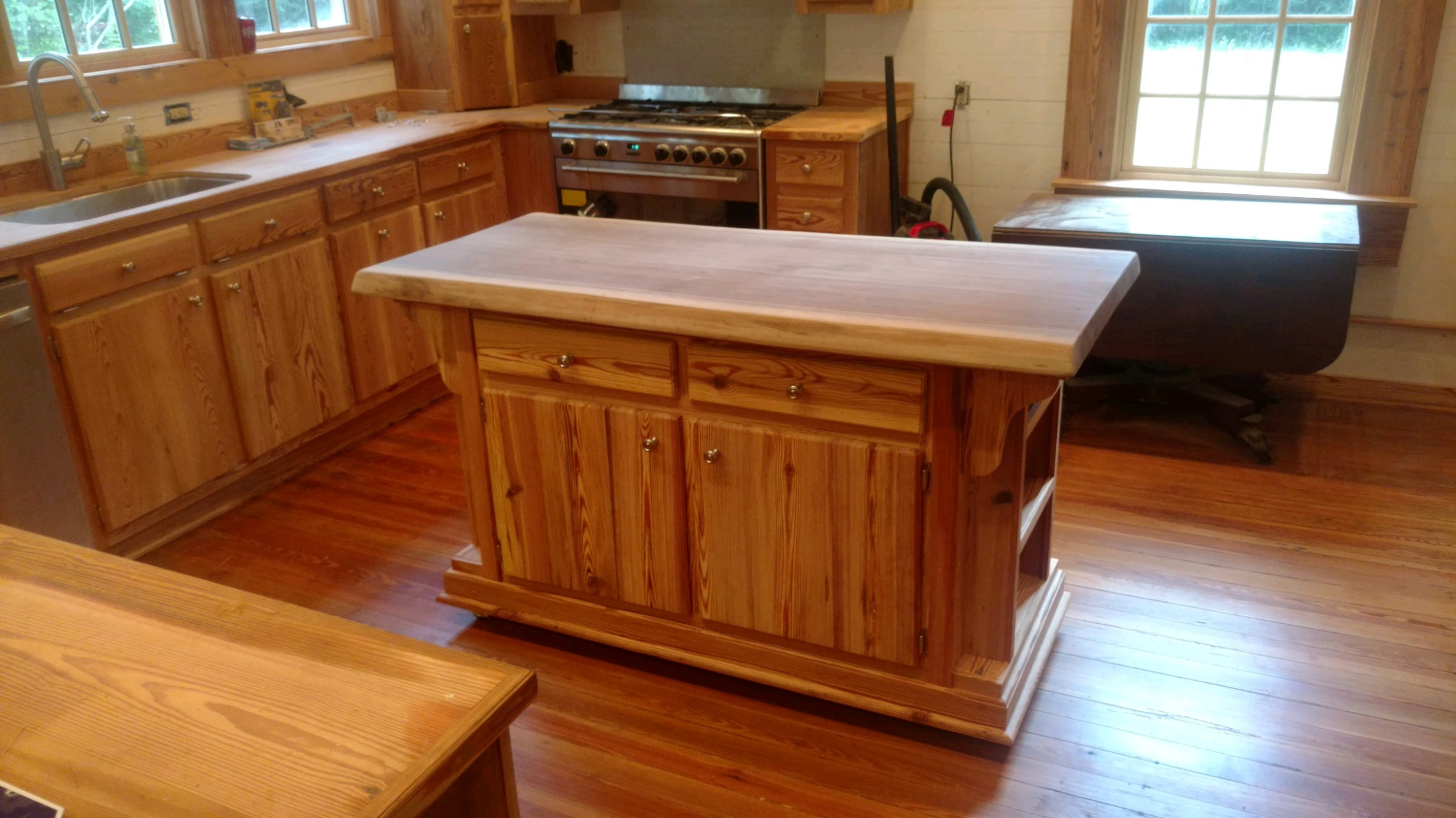 Heart Pine Cabinetry
