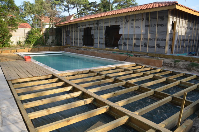 terrasse bois bord de mer