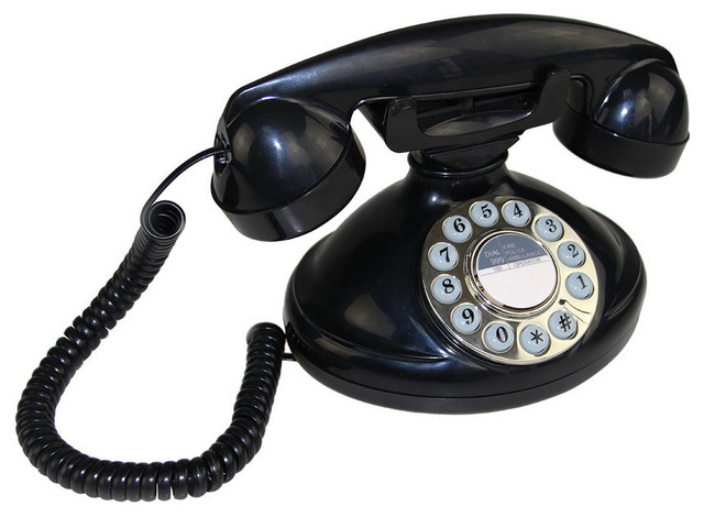 Retro Style Classic Push On Dial Single Line Desk Phone Push On Dial Single Line Desk Phone