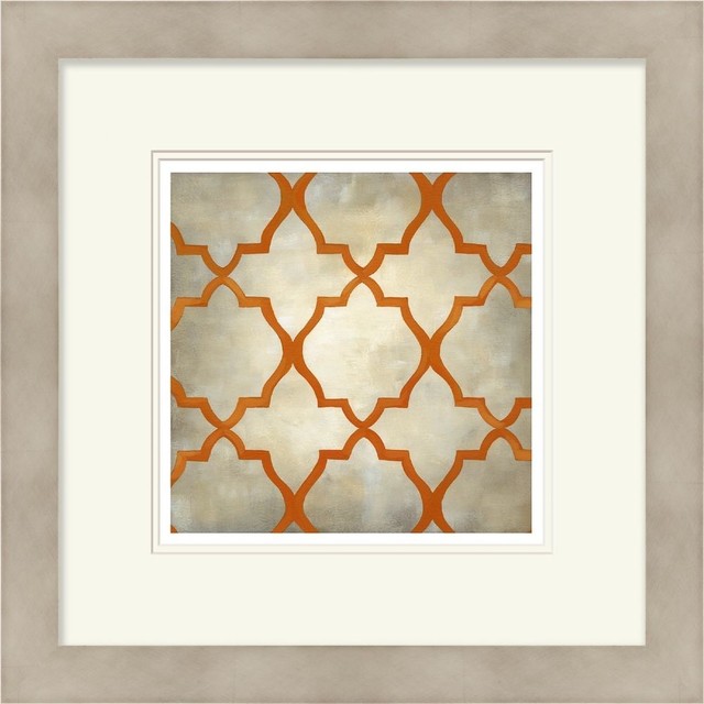 Orange And Gray Wall Decor