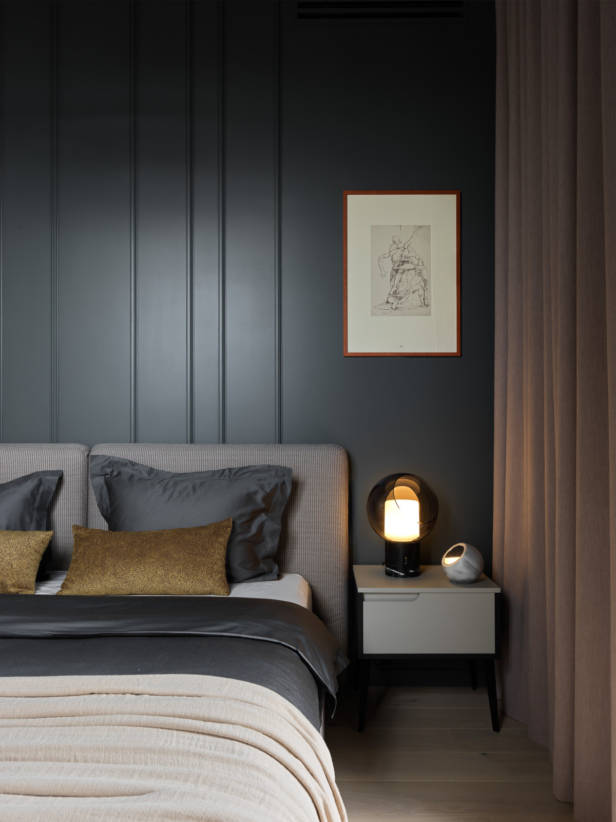 Лаконичная квартира в ЖК "Пресня Сити"