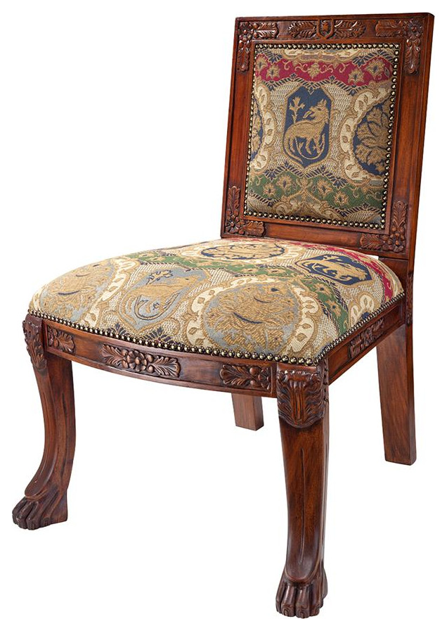 Design Toscano Beardsley Lion Side Chair - Charles Fabr