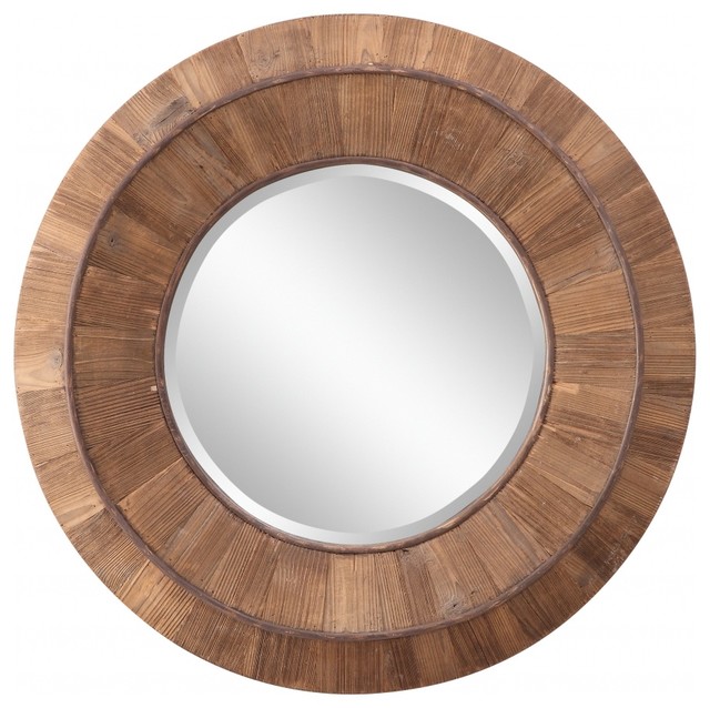 Cooper Classics Andrea Mirror Natural Rustic Wood Wall Cooper Classics Andrea Mirror Natural Rustic Wood