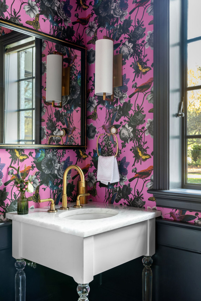 Restored Antique with Modern Flair - Eclectic - Powder Room ...