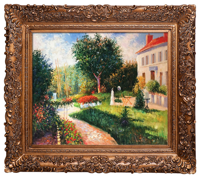 The Garden Of Les Mathurins At Pontoise Modern Paintings By