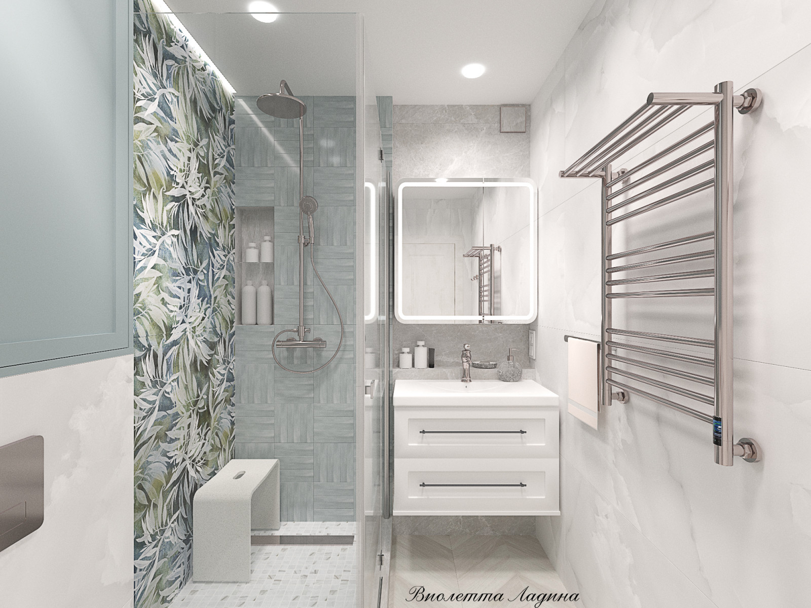 Квартира  в светлых тонах.. Двушка.