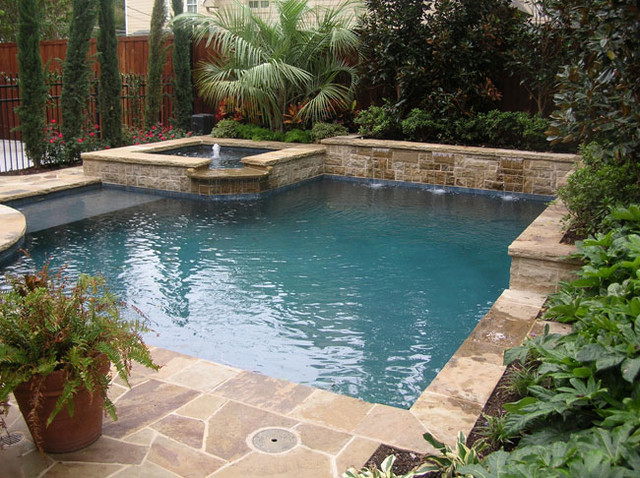 Rectangular transitional-pool