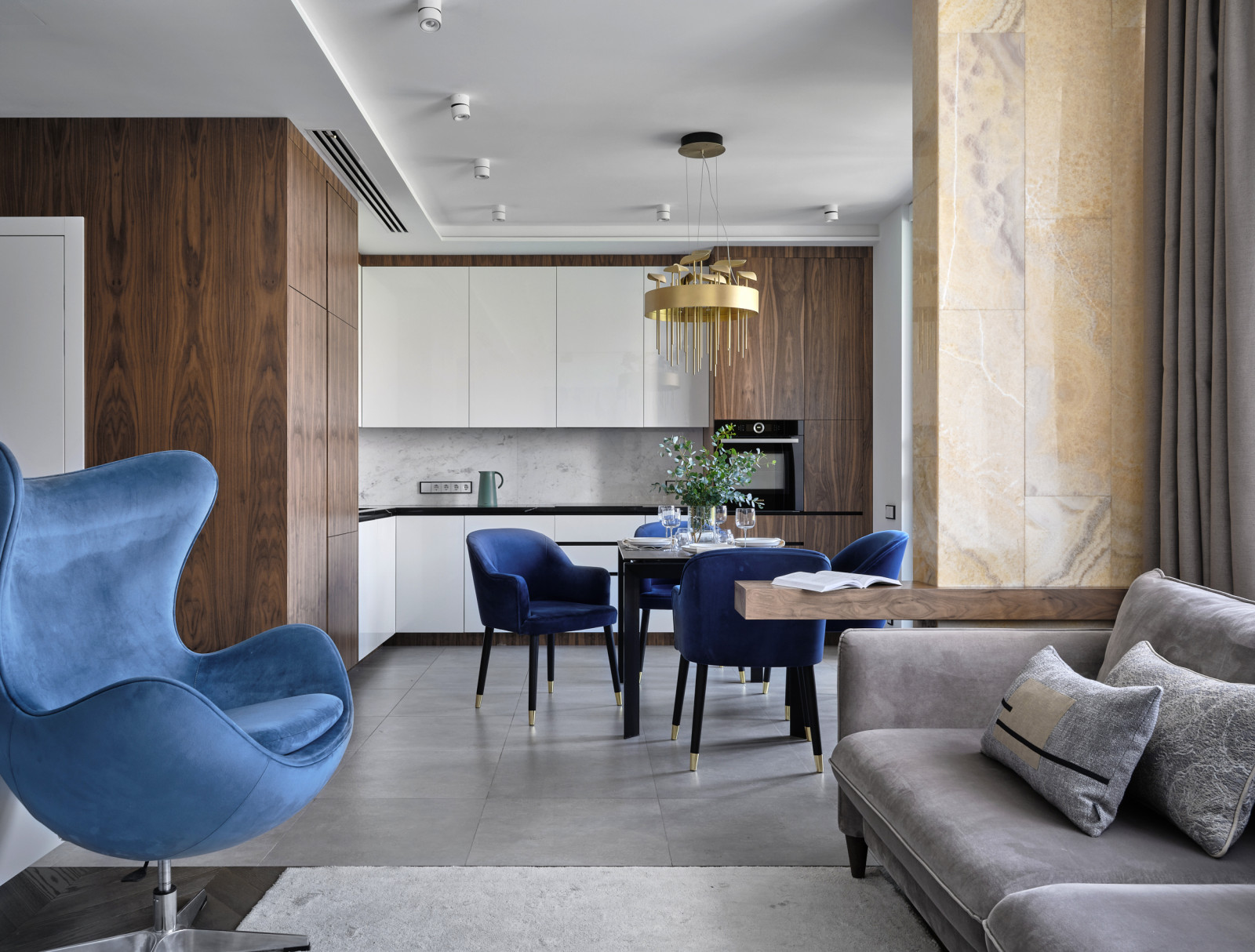 Гостиная в ЖК Наследие