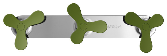 Cactus 3-Piece Hook Array, Green