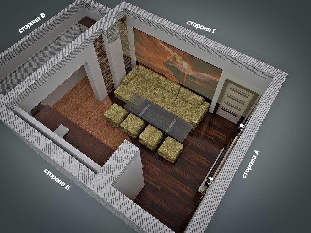 Дизайн интерьера квартиры (для семьи с одним ребенком)