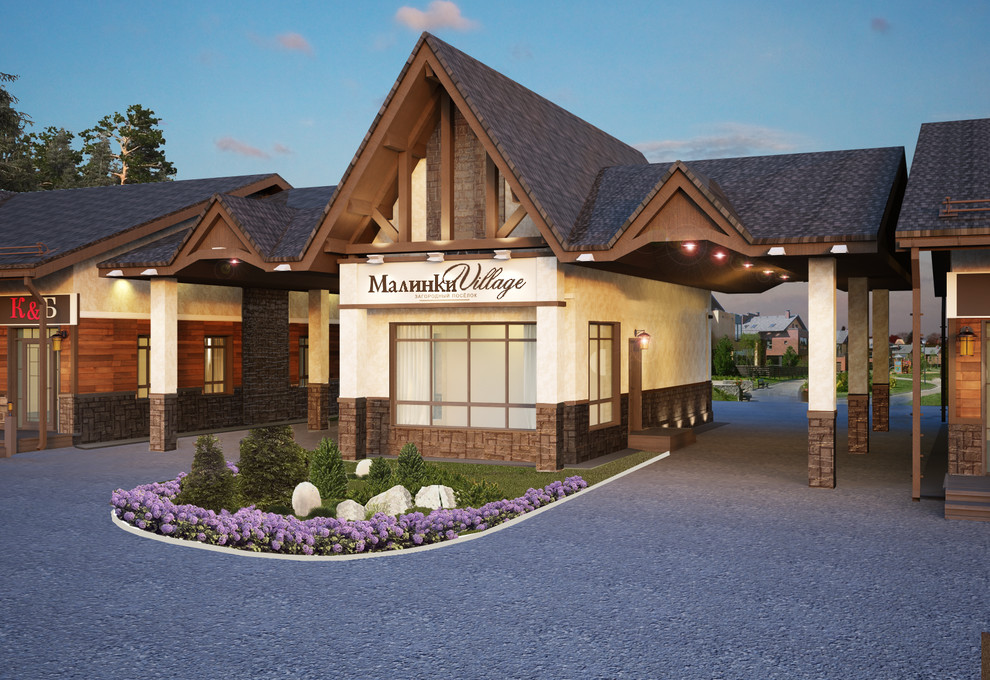 Проект въездной группы "Малинки  Village"